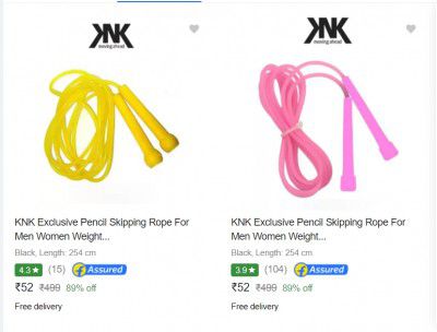 Knk Skipping Ropes starting at ₹52/-