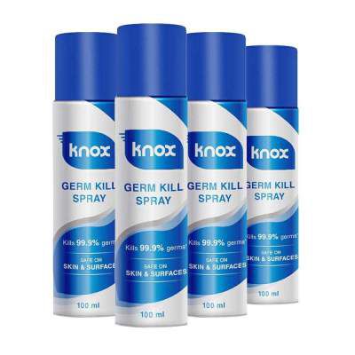 Knox Germ Kill Spray Combo Pack of 4 (100ml each)