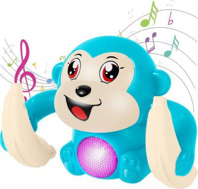 KOBBET Dancing Monkey Musical Toys for Tumble Toy with Voice Control Light & Sound Toys  (Multicolor)