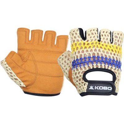 Kobo Gym Gloves WTG-77 for Men and Women, Gloves for Professional Weightlifting, Fitness Training and Workout