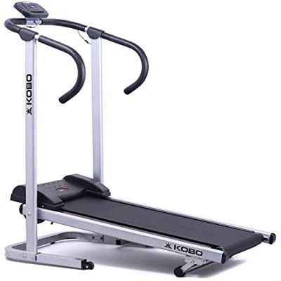 KOBO Manual Treadmill Walk Or Run Foldable Jogger Fitness Loose Weight for Home Gym Cardio (Imported)