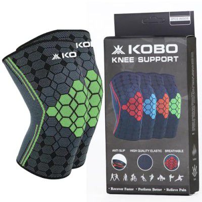 Kobo Nylon Knee Caps for Women&Men Knee Support Knee Cap for Men Knee Pain Knee Support for Women Knee Brace for Knee Pain Relief Products Knee Guard/Knee Belt/Knee Pads for Women Green/S (Imported)