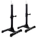 Kobo Pair of Adjustable Standard Solid Steel Barbell Free Bench Squat Press Stands...