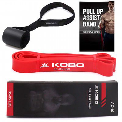 Kobo Power Loop Band with Door Anchor/Resistance Band/Pull Up Assist Bands 41 Inch| Powerlifting Bands