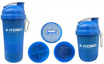 Kobo Shaker Sipper Bottle 400 ml with 2 Compartment (Imported)