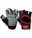 Kobo Weight Training Gloves Grey/Red...