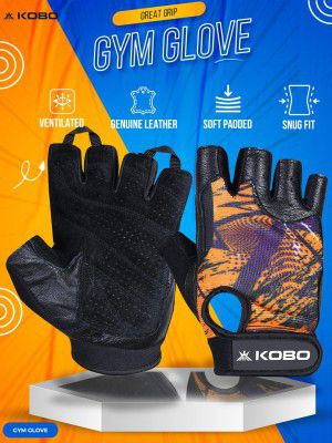 Kobo WTG-60 Weight Lifting Gym Gloves Hand Protector for Fitness Training