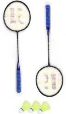 KOBRO Single Shaft Badminton 2 Piece Badminton With 3 Piece Nylon Shuttle Badminton Kit
