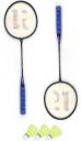 KOBRO Single Shaft Badminton 2 Piece Badminton With 3 Piece Nylon Shuttle Badminton Kit...