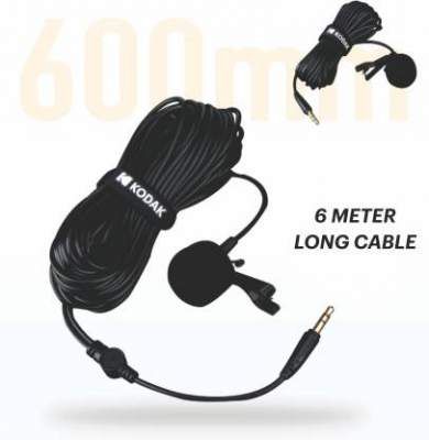 Kodak M11 2.5mm Lavalier Microphone with Adapter for Smartphones Camera Microphone