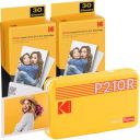 Kodak Mini 2 Retro 2.1x3.4 Portable Photo Printer - Yellow (60 Sheets), Wireless Connection, Compatible with iOS, Android & Bluetooth, Real Photo, 4PASS & Lamination Process...