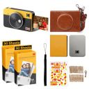 KODAK Mini Shot 2 Retro 4PASS 2-in-1 Instant Camera and Photo Printer (2.1x3.4 inches) + 68 Sheets Gift Bundle, Yellow...