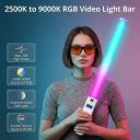 Kodak S1290 RGB Video Stick Light | 2500K–9000K Adjustable Color Temperature...