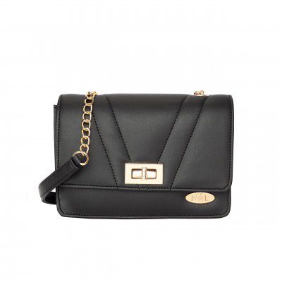 Koel by Lavie Womens Ella Sling Bag (Black)