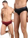 KOFFY Men’s Stretchable Cotton Lycra 4 Way Stretch Brief I Wrinkle-Free | Ultra-Soft Elastic I 2X Absorbent...