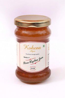 Kohena Agro Rose Litchi JAM ( 200 G ) - Pack of 12