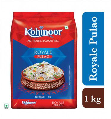 KOHINOOR Authentic Royale for Pulao Basmati Rice (Basmati Chawal) (Long Grain)  (1 kg)