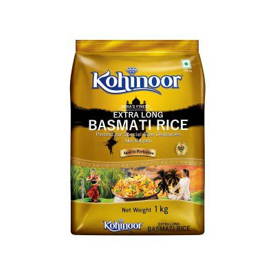 Kohinoor Classic Gold Basmati Rice, 1 kg | Naturally Aged for 2 Years 