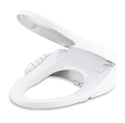 KOHLER K-8297IN-0 C3 150 Elongated Warm Water Bidet Toilet Seat, White with Quiet-Close Lid and Seat, Automatic Deodorization, Self-Cleaning Wand, Adjustable Water Pressure, Nightlight, Heated Seat