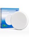 Koicaxy Plastic 18W Flush Mount Ceiling Light, 12Cm Diameter Low Profile 6500K Round Close To Ceiling Lights For Hallway/Closets...