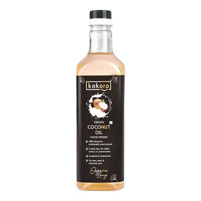 KOKORO Virgin Cold pressed wood pressed Coconut oil (1 Litre)