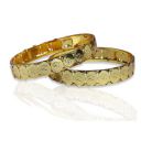 Kollam Supreme Elegant Gold Plated Head Coin Cash Bangles Set of 2 Bangles...