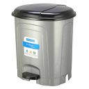 KOLORR 23 Liters Plastic Pedal Dustbin Go Clean/Large Size Trash Can/Garbage Waste Bin with Lid for Home Kitchen Office Bathroom & Washroom – Silver...