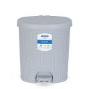 KOLORR Magnum Plastic Pedal Dustbin Medium Size Trash Can Garbage Waste Bin - 6 Liters (Daiso Grey)...