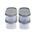 KOLORR Oval 500Ml Modular Plastic Kitchen Storage Containers Set, Pack Of 4 | Dry Food Organizer | Air Tight Grocery Jar/Container | 100% Bpa Free| Food Grade | Transparent...