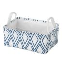 KOLORR Riviera Small Cloth Basket | Blue, Books, Shelves, Closet, Large Storage Box | 34 * 23 * 15 cm...