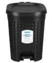 Kolorr Stitch Modern Design 15L Plastic Pedal Waste Bin (Black)...