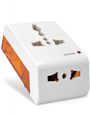 Kolors 3 Pin Travel Universal Multi Plug with LED