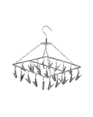KONQUER TIMES 25 Clips Stainless Steel Cloth hanger