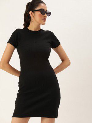 Kook N Keech Solid Bodycon Mini Dress