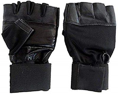 Korbax Gym & Fitness GlovesGym Gloves for Men (Free Size, Black)