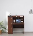 Kosmo Winner Hutch Desk in Rigato Walnut Finish...
