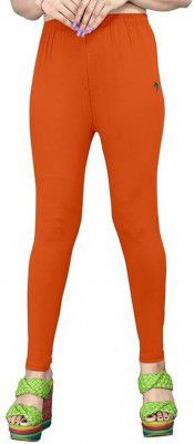 Kotak Ankle Length Ethnic Wear Legging  (Orange, Solid)