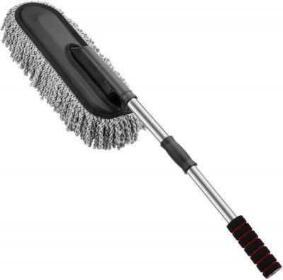 KOTHIA Super Soft Car Duster Exterior with Extendable Handle Wet and Dry Microfiber Vehicle Washing Duster  (Pack Of 1)