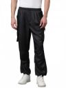 KOTTY Men's Solid Mid Rise Stylish with Multiple Pockets Comfortable and Strechable Cargo Pants...