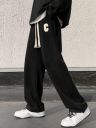 KOTTY Men's Solid Wide Leg Relaxed Fit Drawstring Waist|Casual Joggers for Streetwear & Gym...