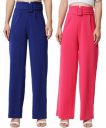 KOTTY Women High Rise Regular Casual Pants...