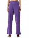 KOTTY Women Solid Polyester Blend Orange Red Straight Trouser...