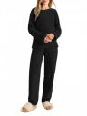 KOTTY Women's Black Winter Tracksuit Co-Ord Set...