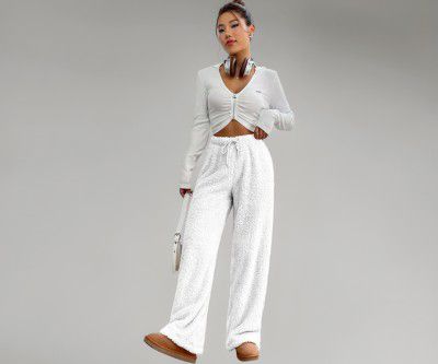 KOTTY Women’s Cozy Plush Fleece Lounge Pants