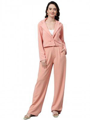 KOTTY Women's Dress Pant with Blazer Co-ords Set