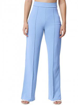 KOTTY Womens High Rise Regular Solid Trousers