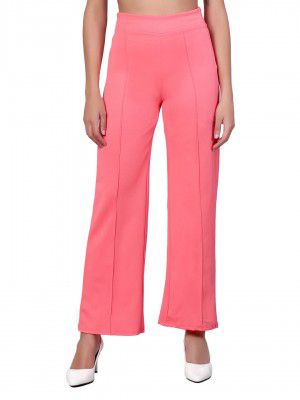 KOTTY Womens High Rise Regular Solid Trousers
