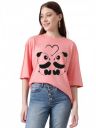 KOTTY Women's Print Oversized T-Shirt | Cotton Blend | Casual Loose Fit | S-XL | Trendy Graphic Tee...