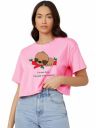 KOTTY Women's Printed Cotton Blend Oversized Crop T-shirts...