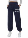 KOTTY Women's Printed Dark Blue Track Pants...